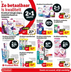 Kruidvat tandpasta en tandenborstel, M.u.v. elektrisch poetsen en multipakken. - Voorbeeld van een folder van Kruidvat, geldig van 28.04.2026 | Pagina: 40
