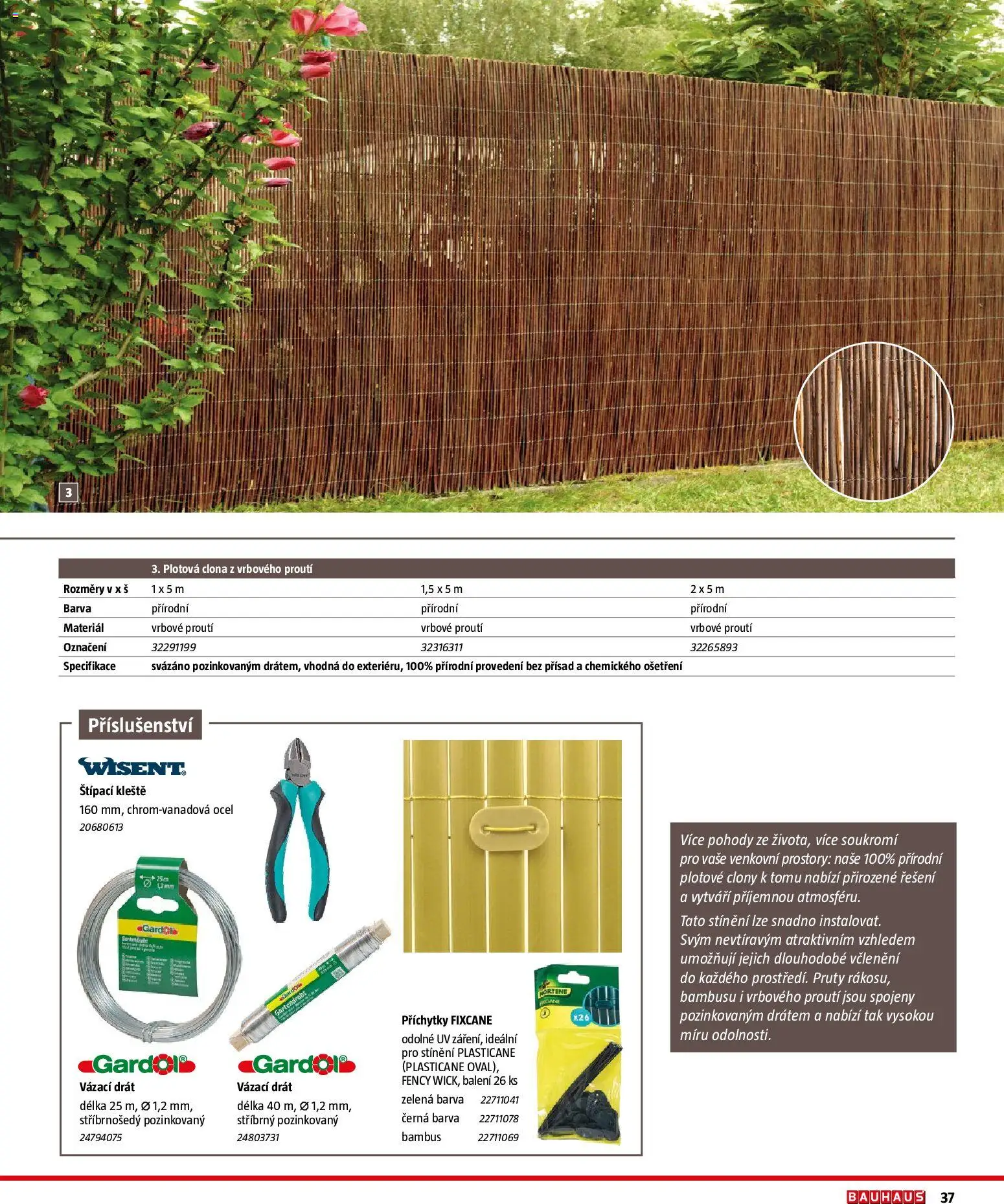 Bauhaus katalog Ploty a zahradní domky od 11.03.2026 | Strana: 37