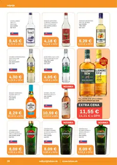 Labaš leták platný od 24.04.2026 | Strana: 26 | Produkty: Brandy, Vodka, Tullamore Dew, Marhule