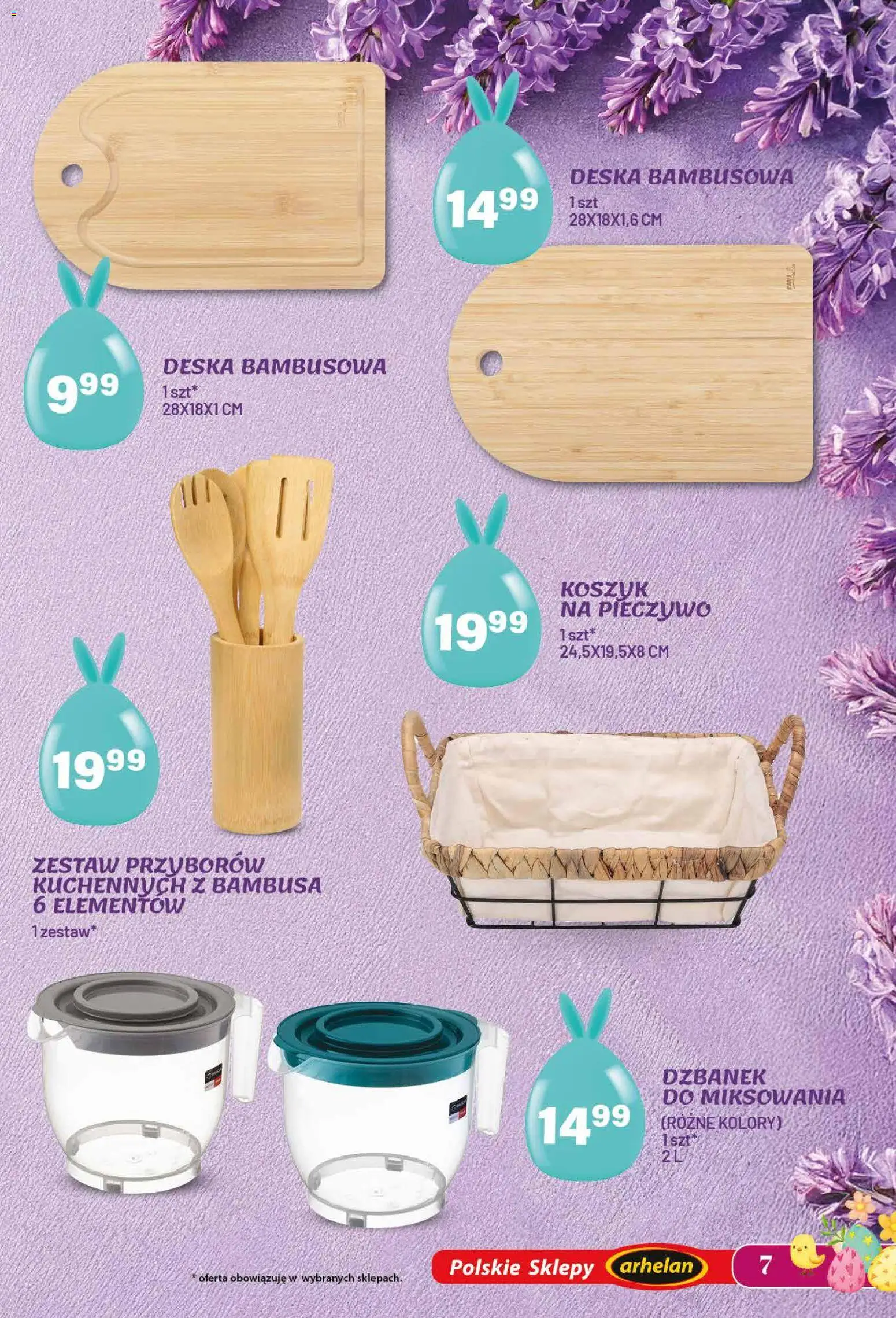 Arhelan gazetka - Wielkanoc od 13.03.2026 | Strona: 7 | Produkty: Pieczywo, Dzbanek