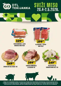 Tekijanka katalog Sveže meso - pregled Tekijanka kataloga - važi od 28.04.2026