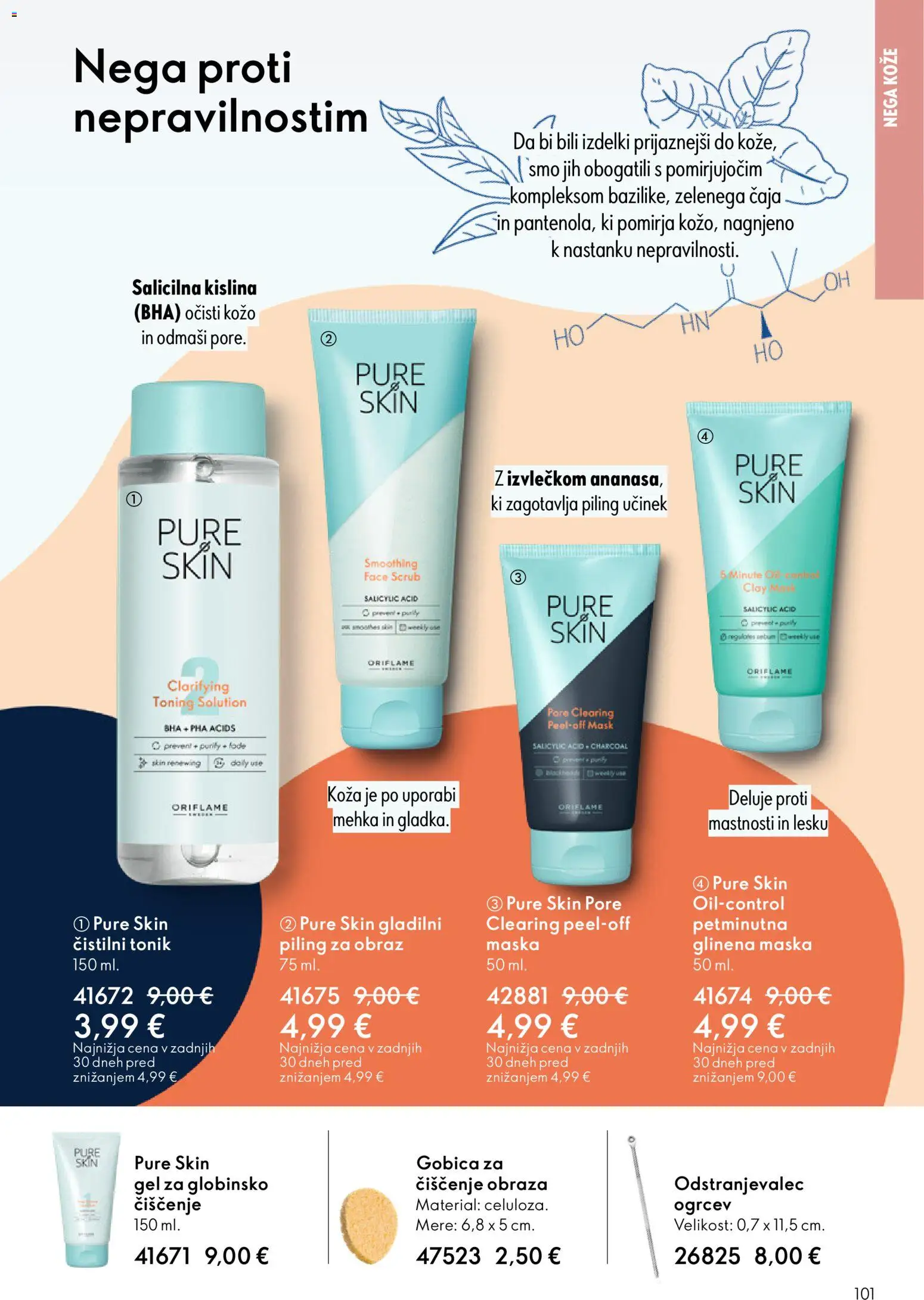 Novi Oriflame katalog ponudbe – veljaven od 11.03.2026 | Stran: 101 | Izdelki: Gobica, Maska, Piling, Tonik