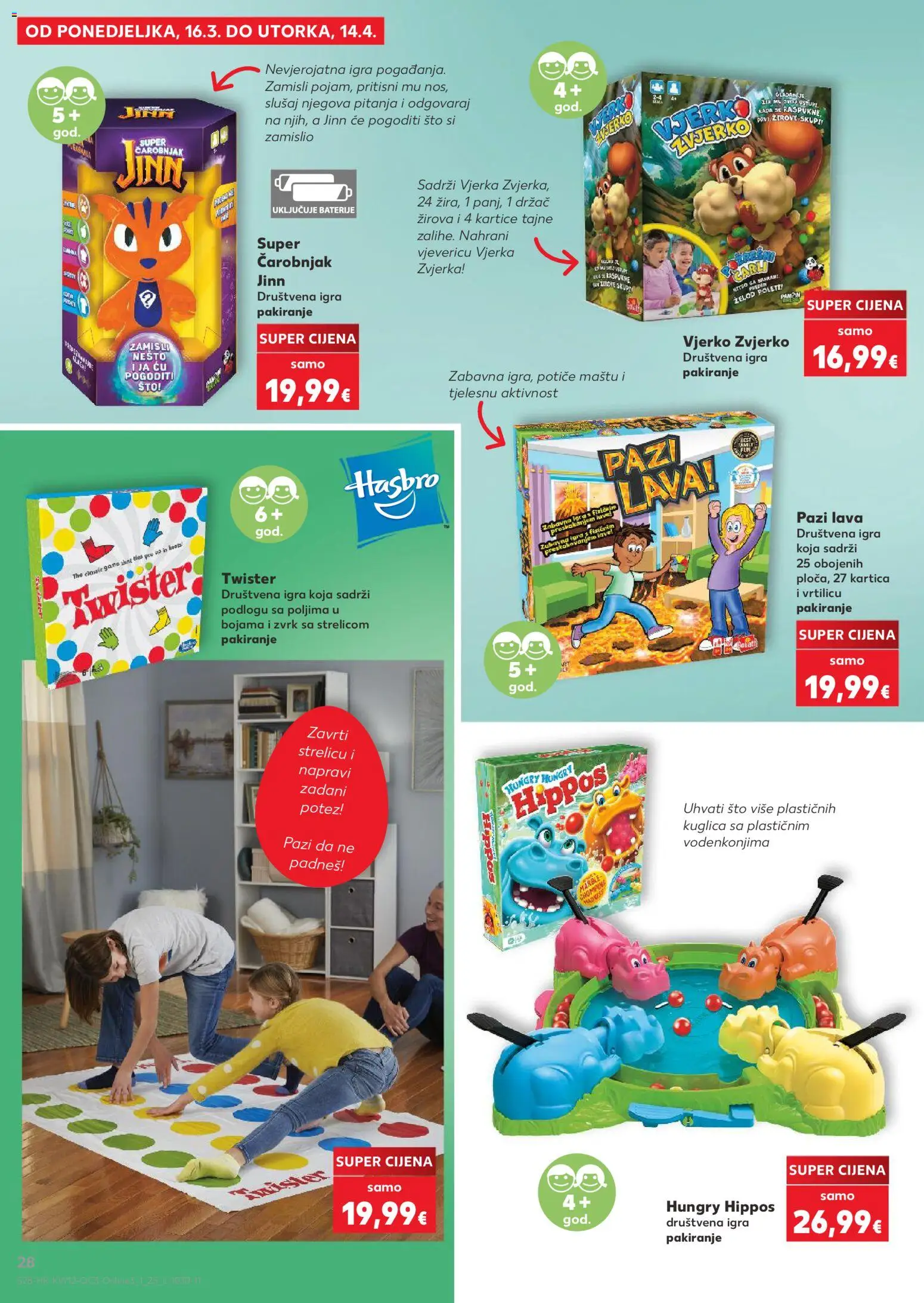 Kaufland katalog | vrijedi od 16.03.2026 | Stranica: 28 | Proizvodi: Baterije, Igra