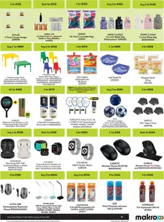 Makro specials catalogue – valid from 27.04.2026 | Page: 21 | Products: Watch, Earphones, Table, Water