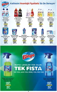 22.04.2026 tarihinden itibaren geçerli olan CarrefourSA kataloğu önizlemesi | Sayfa: 42 | Ürünler: Kireç çözücü, Deterjan, Bulaşık deterjanı, Yağ