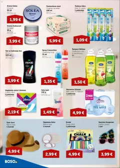 Boso Katalog - Pregled kataloga iz trgovine Boso, vrijedi od 30.04.2026 | Stranica: 14 | Proizvodi: Ogledalo, Gel za tuširanje, Krema, Libresse