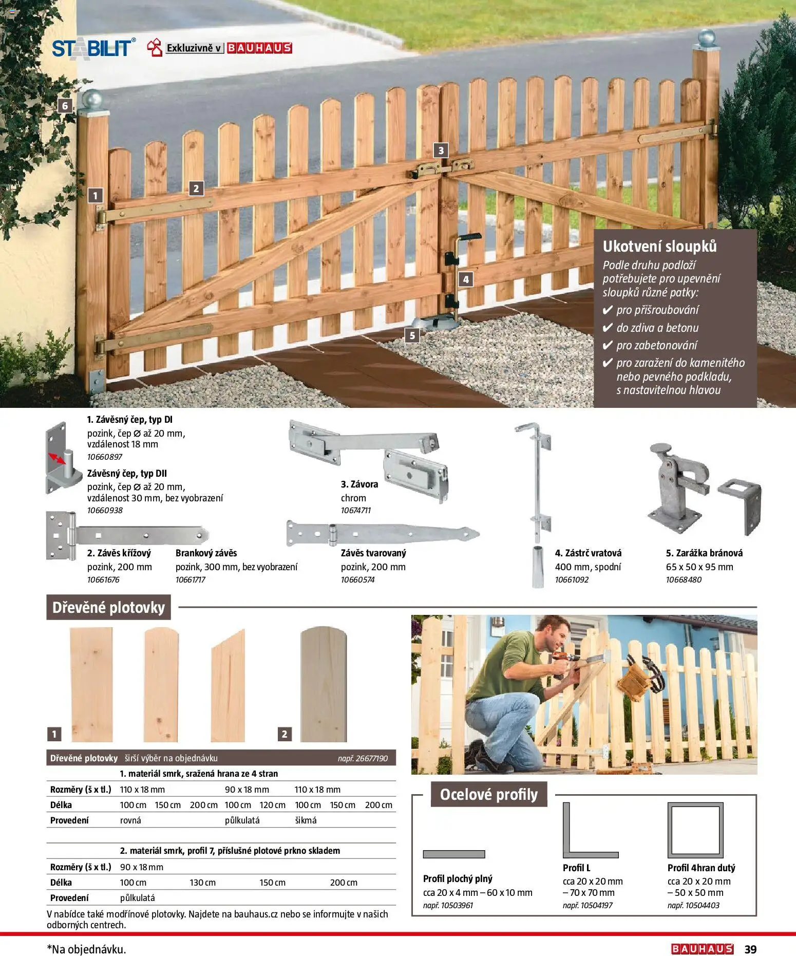 Bauhaus katalog Ploty a zahradní domky od 11.03.2026 | Strana: 39 | Produkty: Závěs