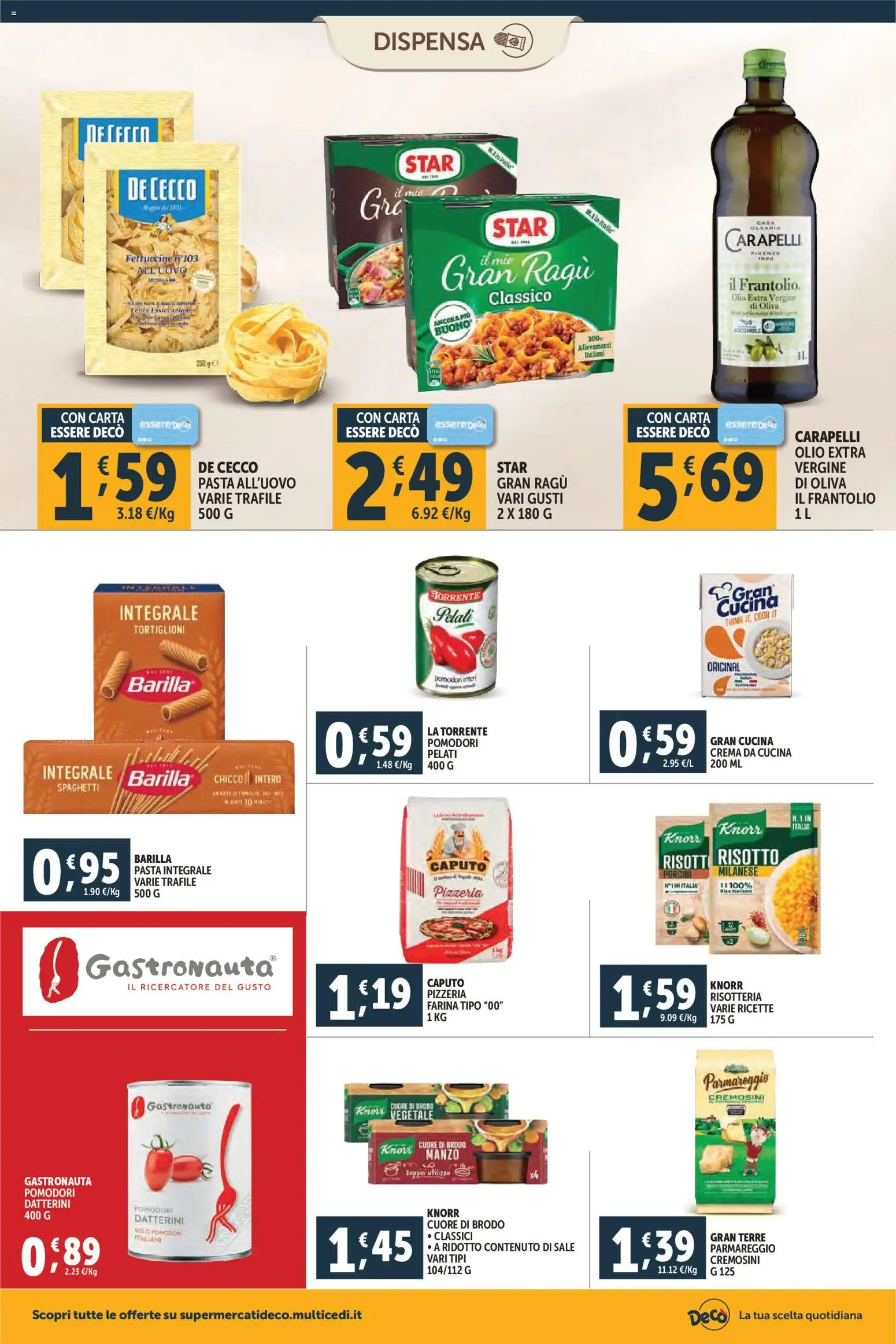 Volantino Decò del 06.03.2026 | Pagina: 8 | Prodotti: Riso, Sale, Pasta, Ragú