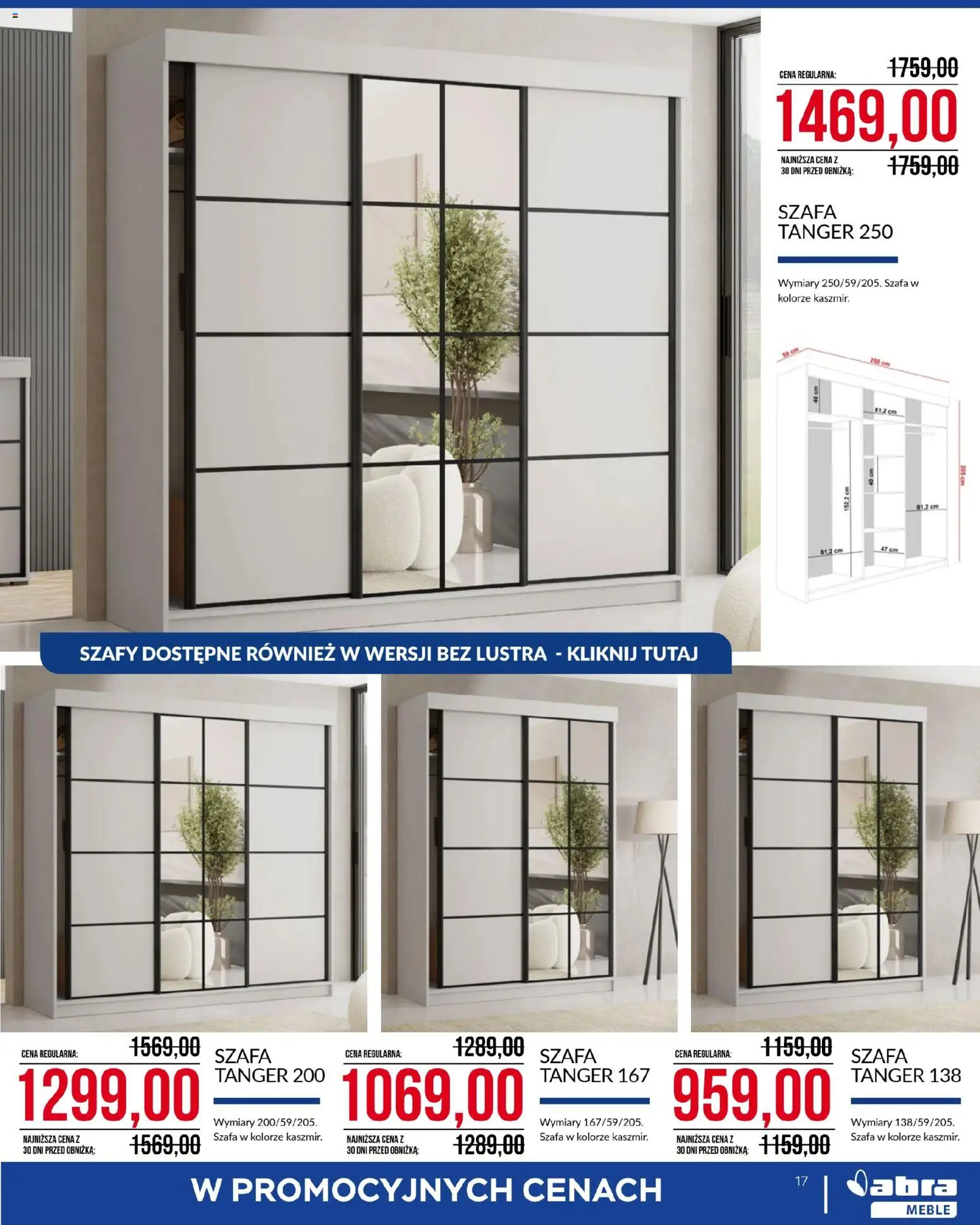 Abra meble gazetka od 04.03.2026 | Strona: 17 | Produkty: Szafa