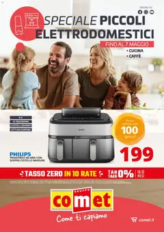Anteprima del volantino Comet volantino Piccoli Elettrodomestici Caffè e Cucina valido a partire dal 24.04.2026