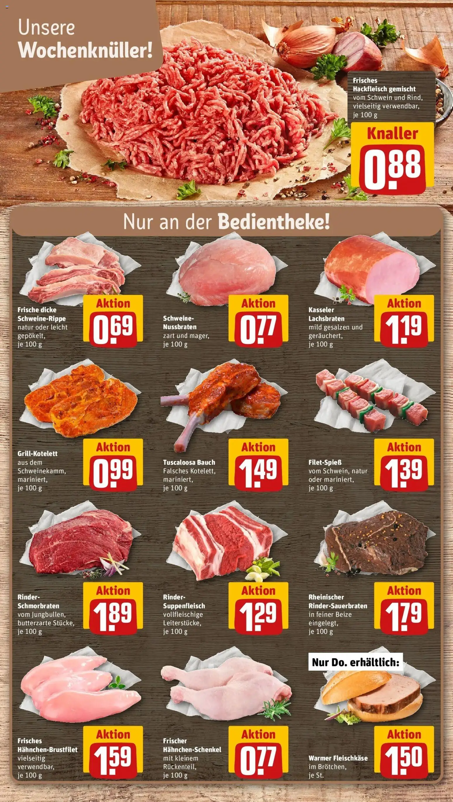 Rewe Prospekt Bad Marienberg	 – gültig ab 12.04.2026 | Seite: 6 | Produkte: Hahnchenschenkel, Suppenfleisch, Hackfleisch