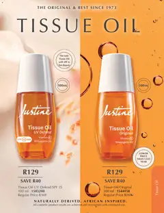 Justine specials catalogue – valid from 01.04.2026 | Page: 88 | Products: Tissue oil, Oil