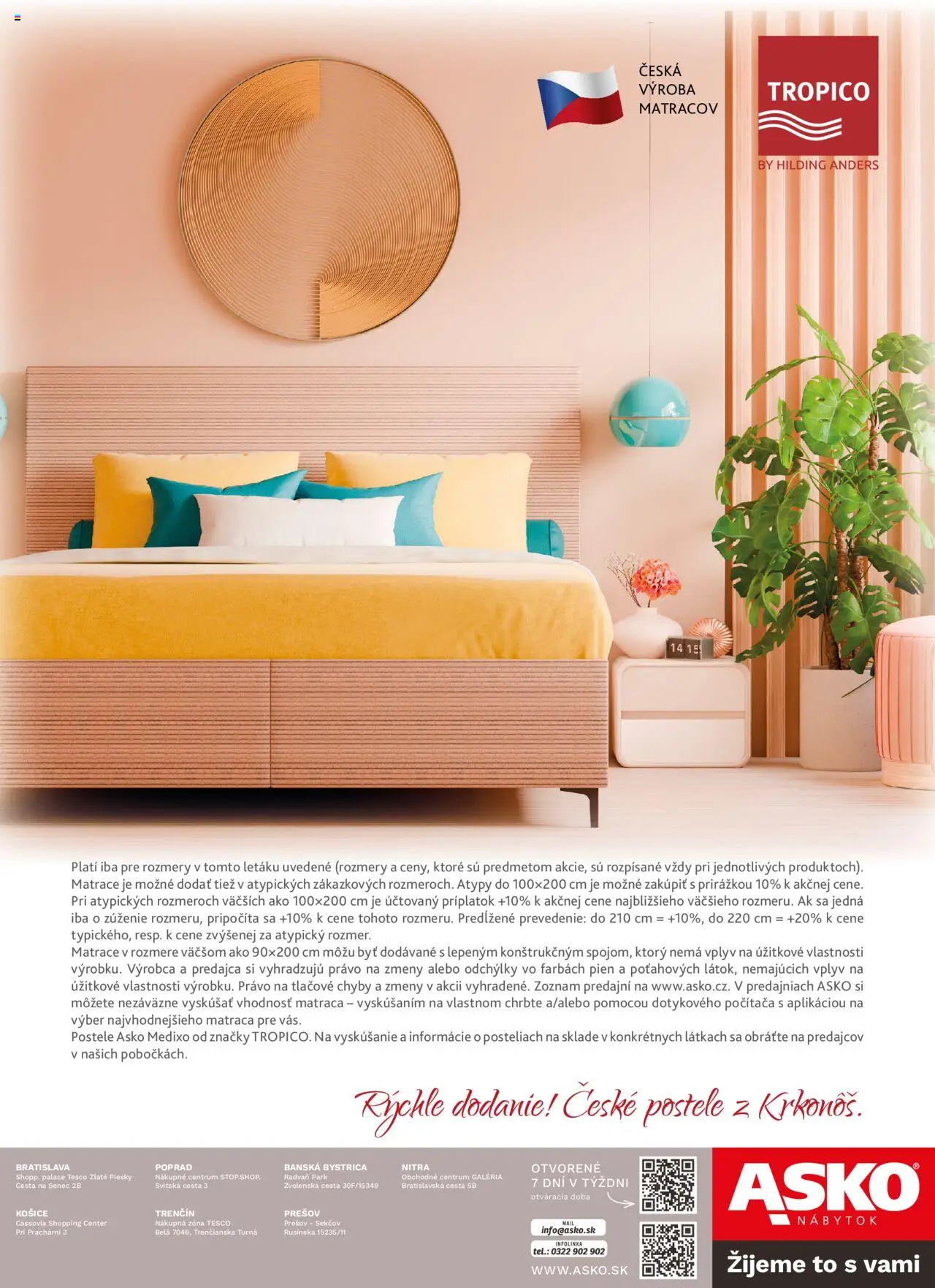 Nové ASKO nábytok akcie – leták je platný od 05.06.2025 | Strana: 64 | Produkty: Matrace, Nábytok, Postele