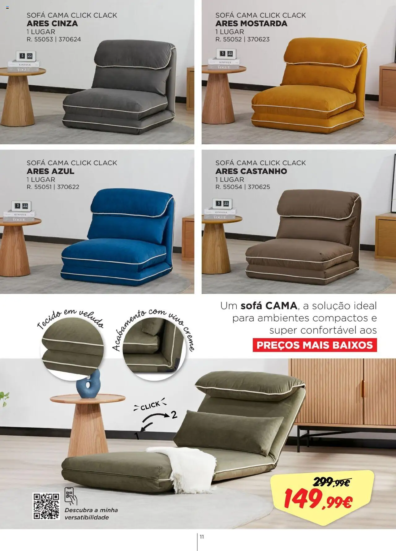 Espaço Casa - Catálogo Kaliási - Sofás Camas │ válido de 21.07.2025 | Página: 11 | Produtos: Cama, Sofá, Creme