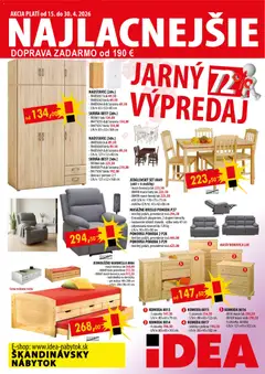 IDEA nábytok leták platný od 15.04.2026