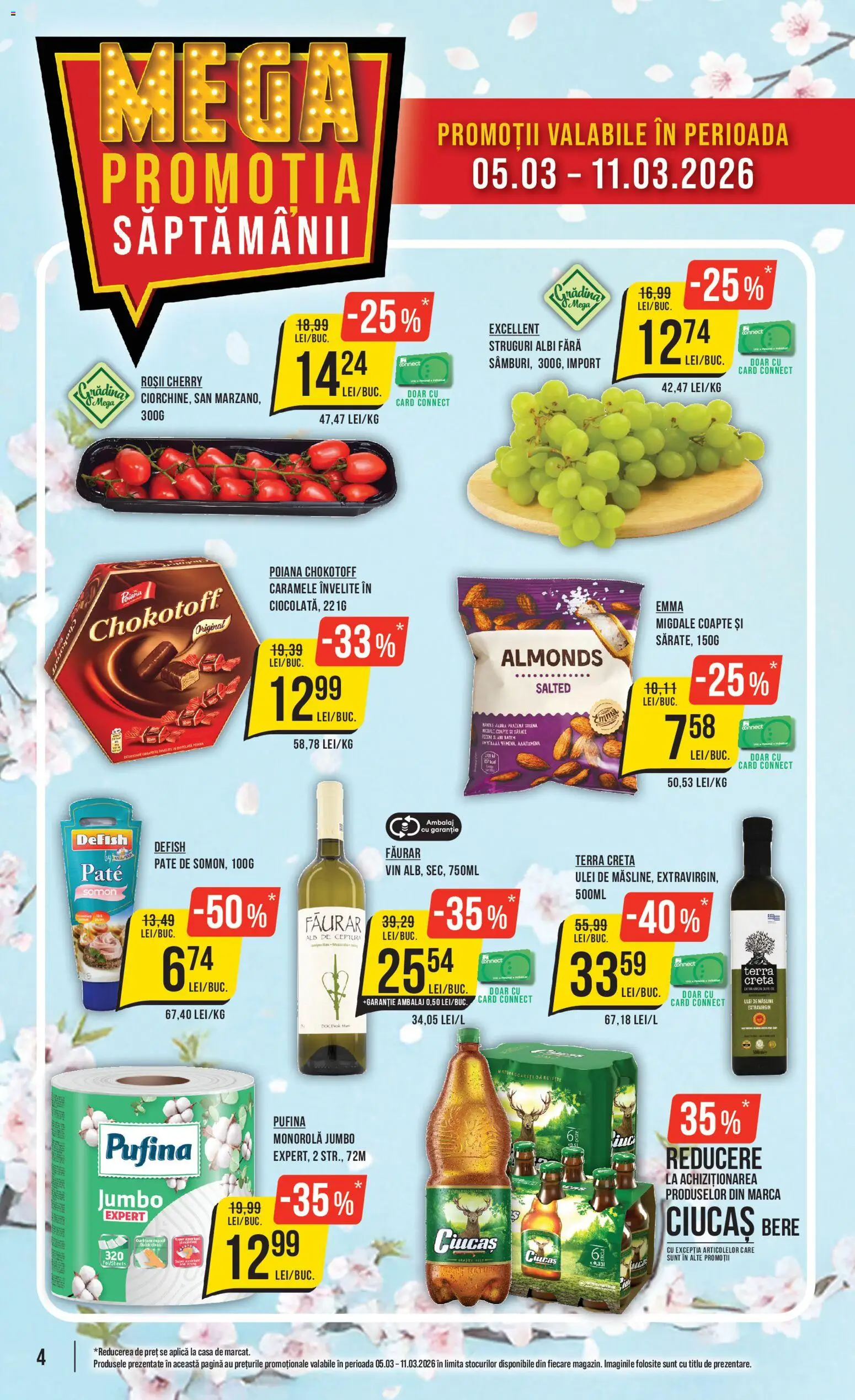 Noul catalog Mega Image – valabil de la 05.03.2026 | Pagină: 4 | Produse: Struguri, Pate, Măsline, Ulei