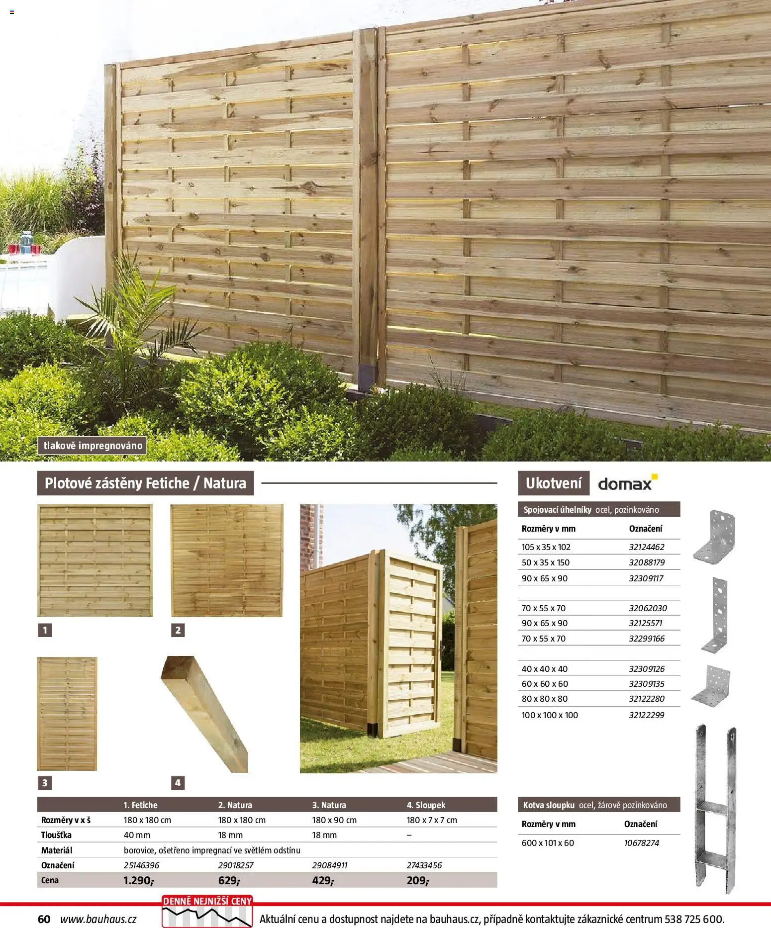 Bauhaus katalog Ploty a zahradní domky od 11.03.2026 | Strana: 60 | Produkty: Kotva