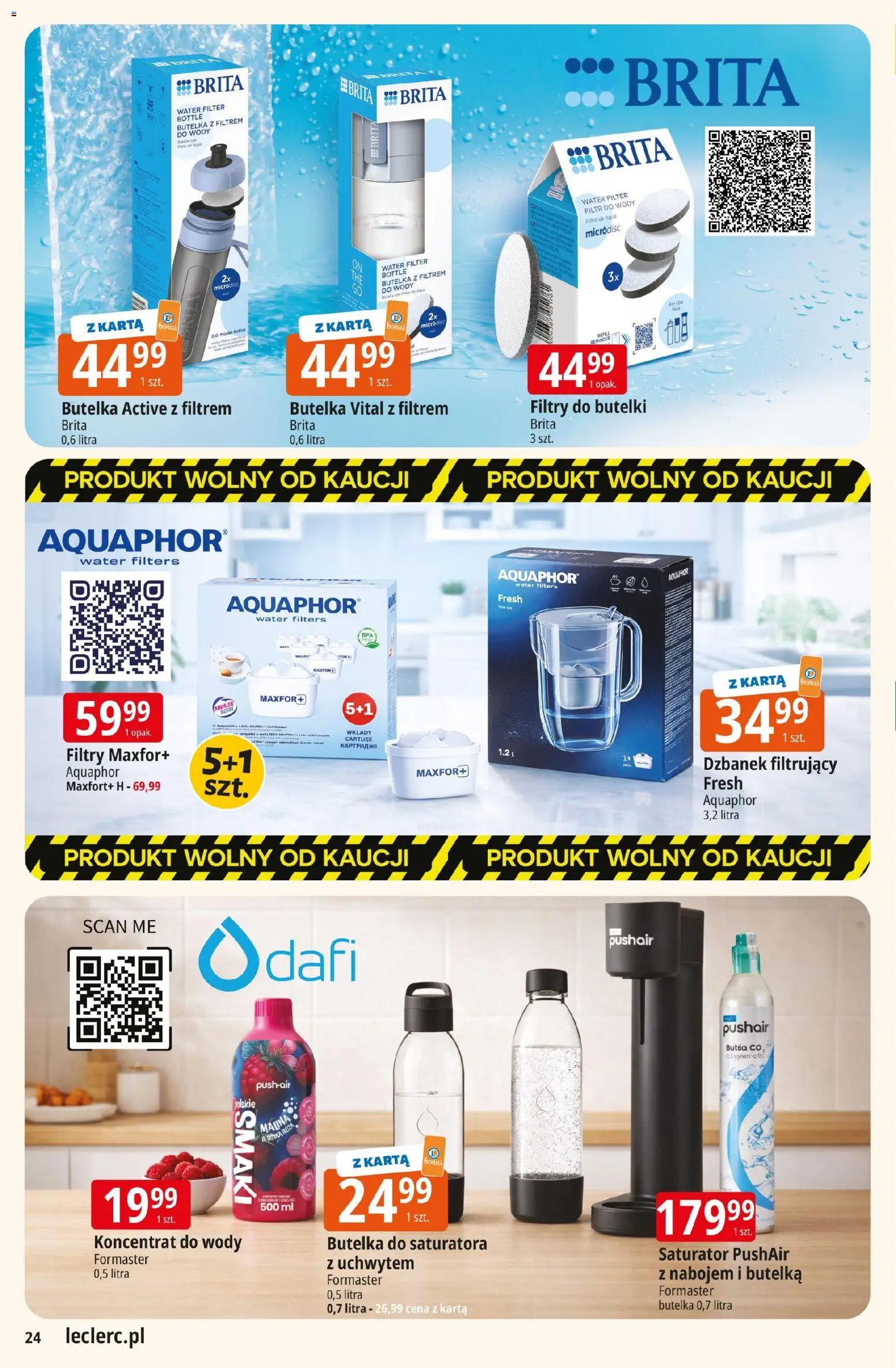 E.Leclerc gazetka - Kłodzko od 10.03.2026 | Strona: 24 | Produkty: Karta, Malina, Dzbanek, Dzbanek filtrujący