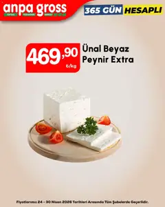24.04.2026 tarihinden itibaren geçerli olan Anpa Gross kataloğu önizlemesi