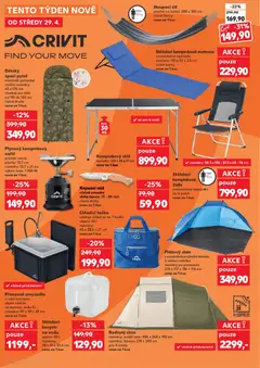 Náhled letáku Skládací kempinková židle, rozměry: 58,5 x 106 - 81,5 x 65 - 96 cm, nastavitelné opěradlo do 6 poloh, cena za 1 kus od 29.04.2026 | Strana: 2