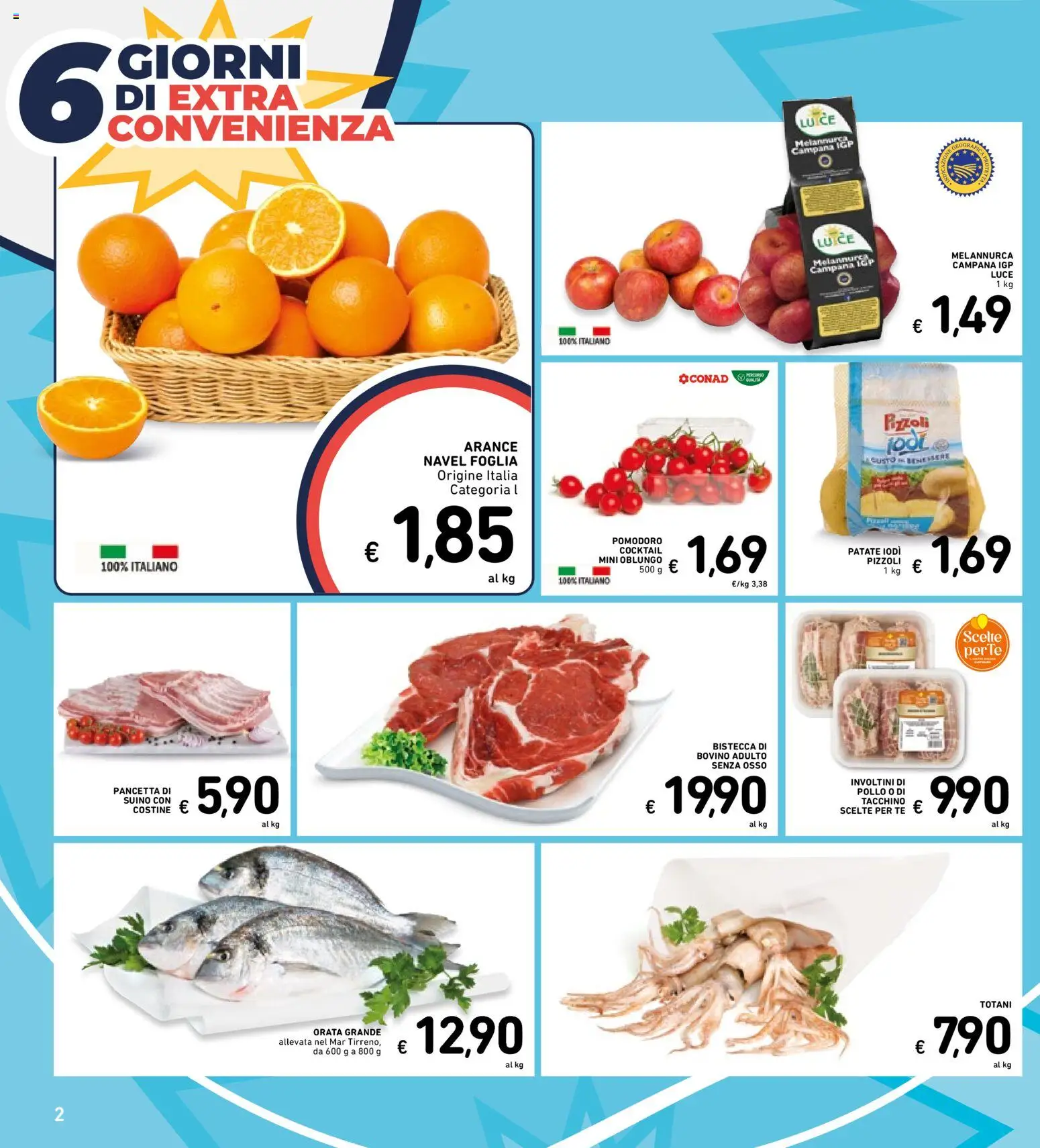 Volantino Spazio Conad del 13.03.2026 | Pagina: 37 | Prodotti: Tè, Pancetta, Patate, Pomodoro