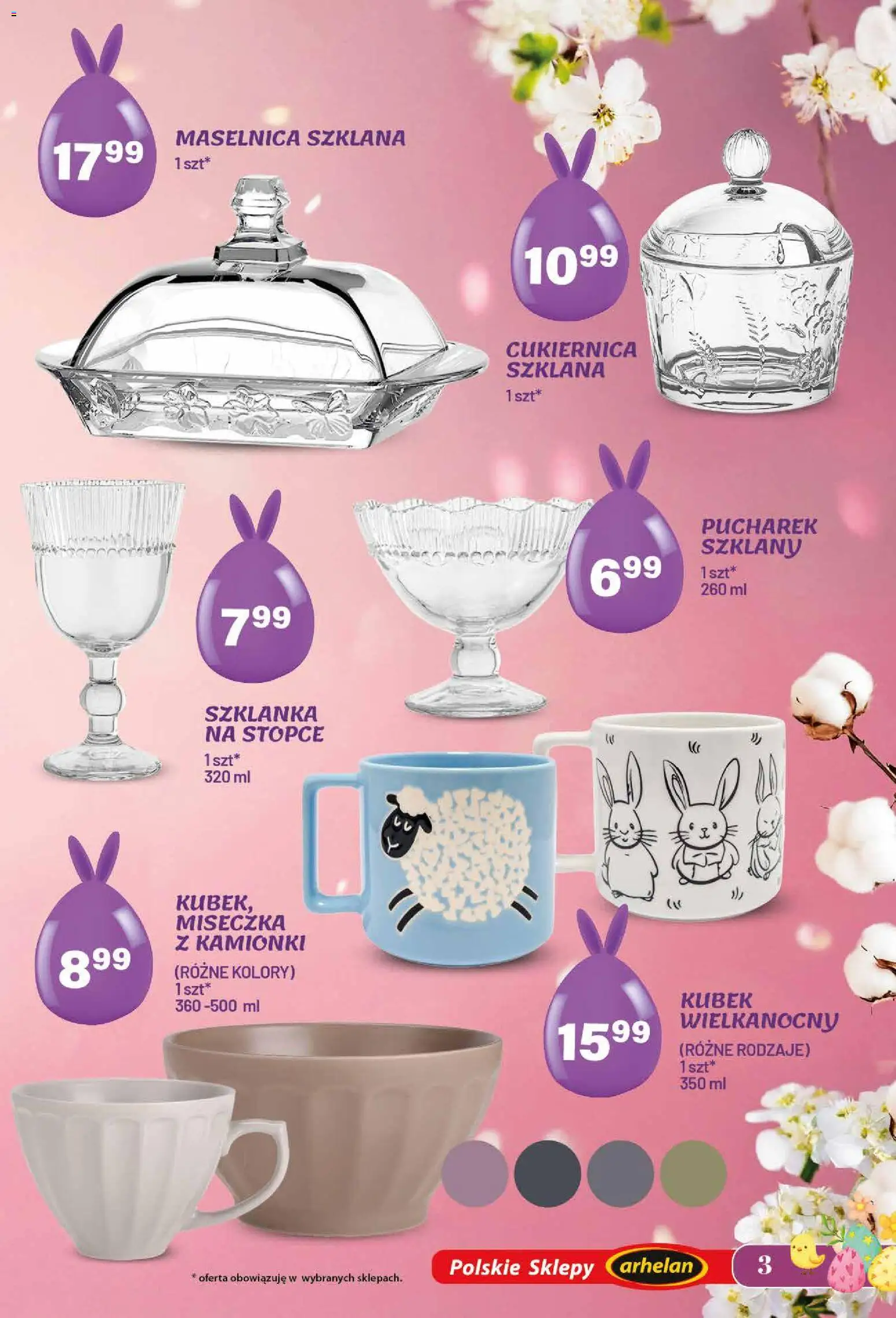 Arhelan gazetka - Wielkanoc od 13.03.2026 | Strona: 3 | Produkty: Szklanka