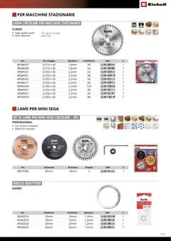Anteprima del volantino Einhell volantino Accessori  valido a partire dal 17.03.2026 | Pagina: 113 | Prodotti: Anello, Sega