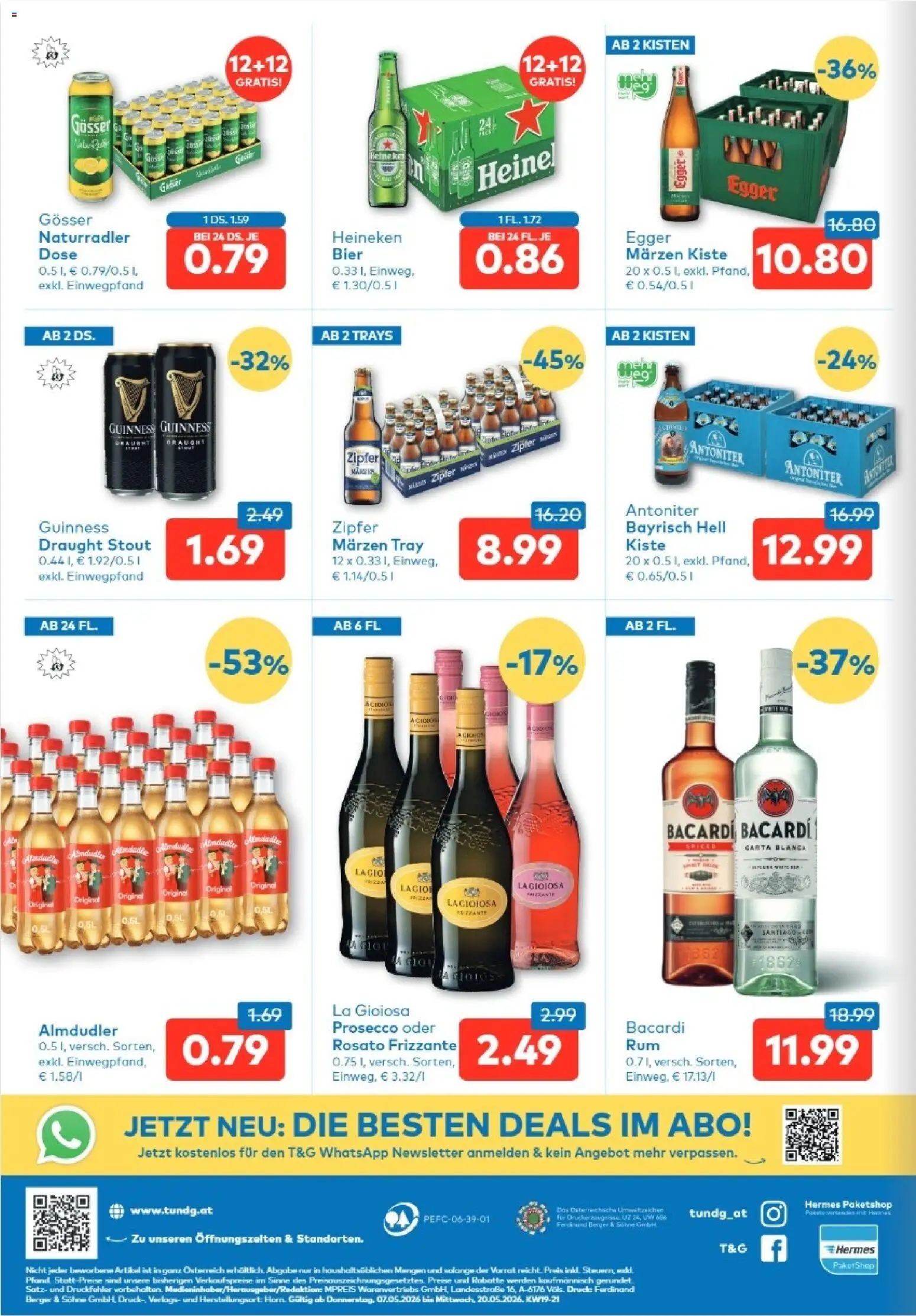 T&G Kärnten gültig ab 07.05.2026 | Seite: 8 | Produkte: Bier