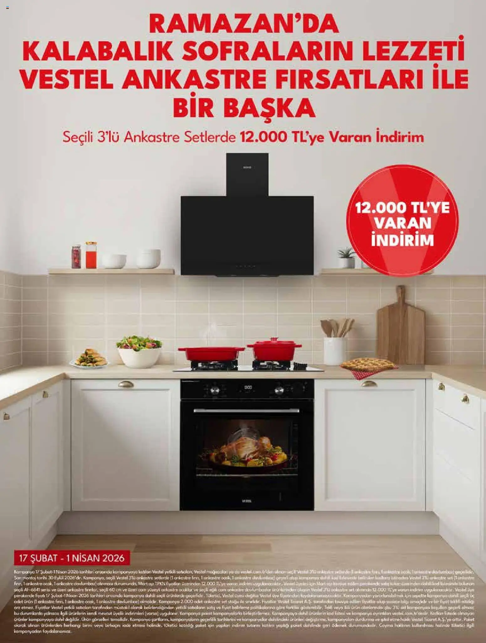 Vestel - Ankastre Ürünler - 01.03.2026 tarihinden itibaren geçerlidir | Sayfa: 2
