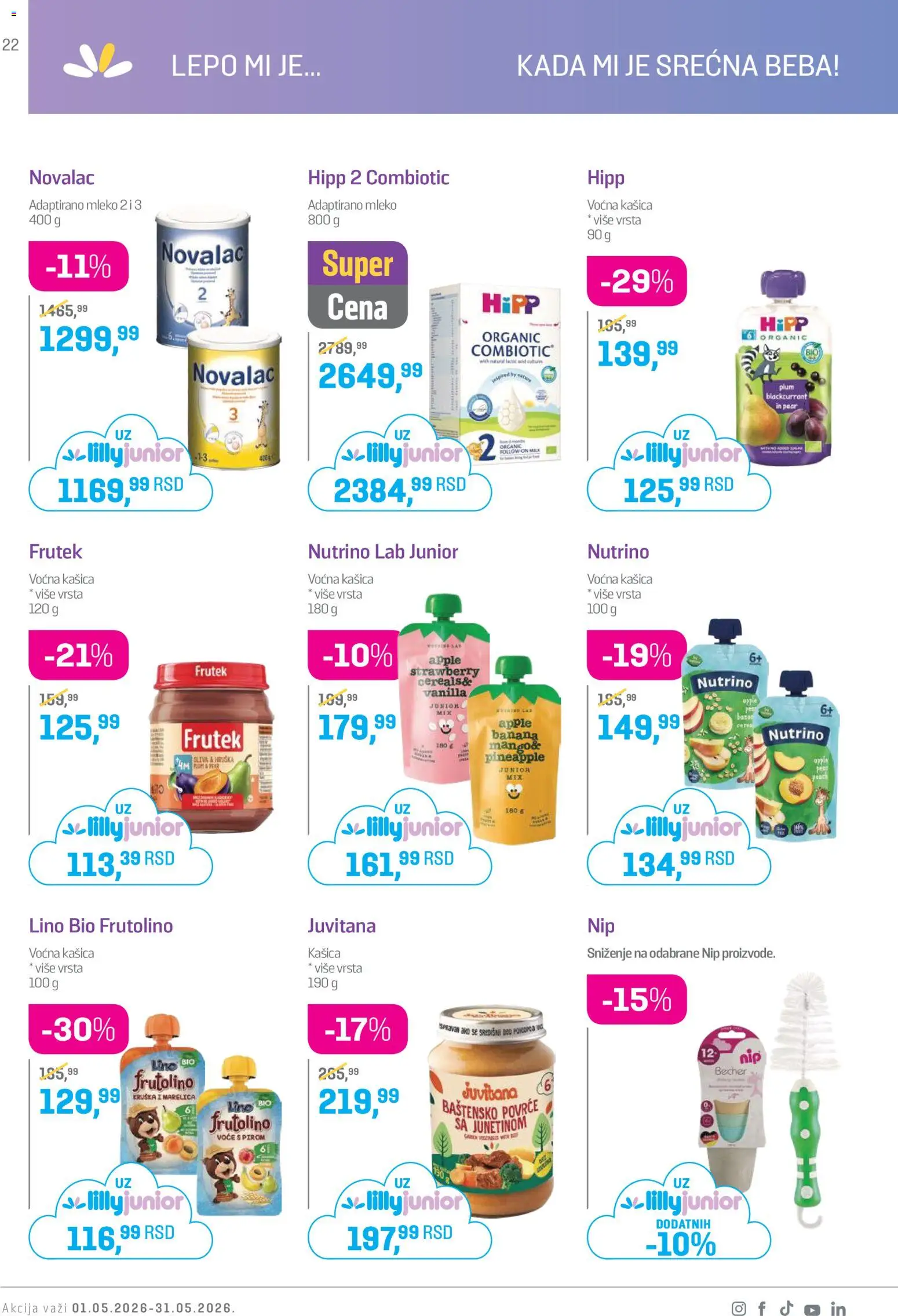 🔔  Lilly drogerie katalog od 01.05.2026 🎉 Novi akcijski katalog! | Srbija