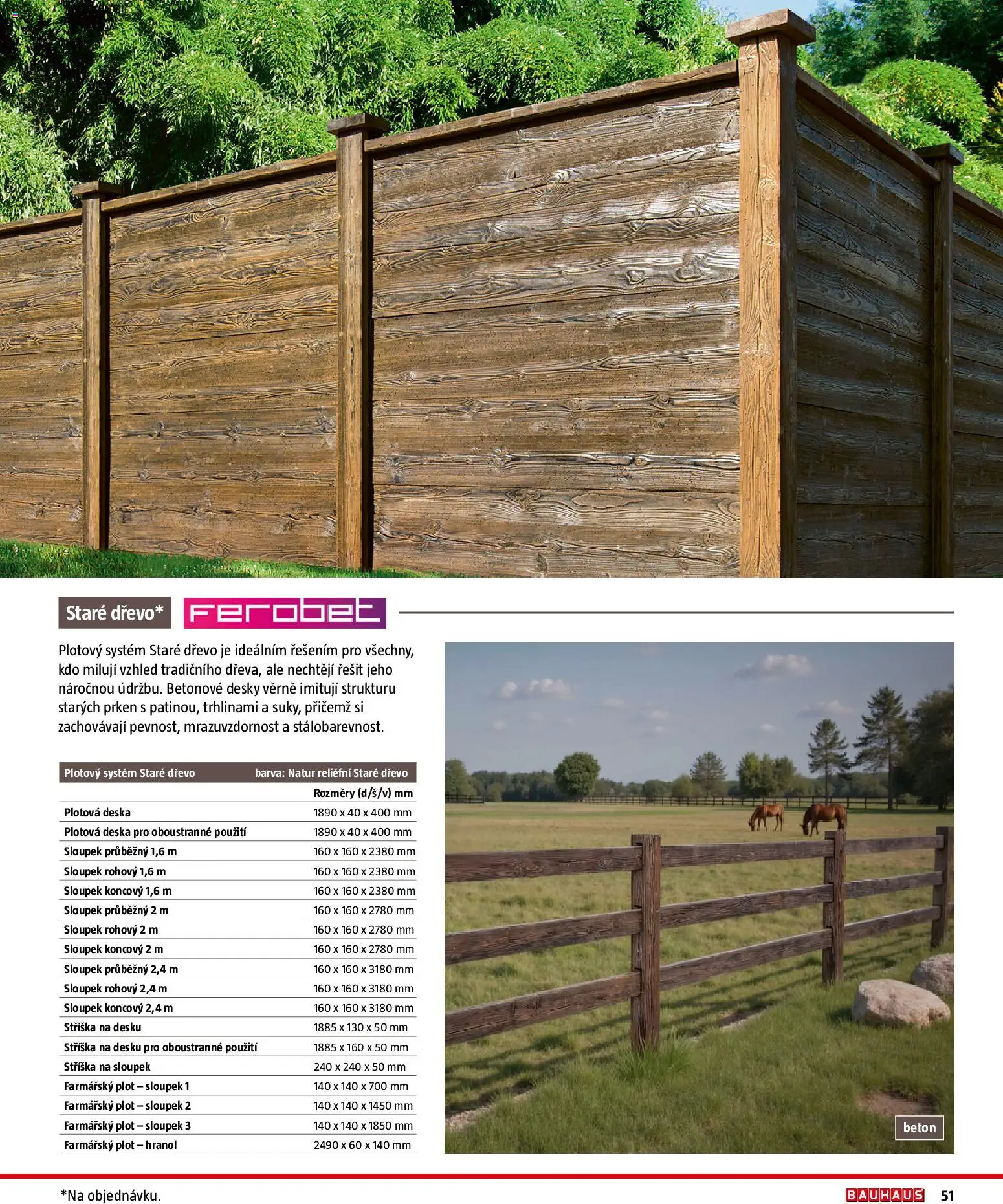 Bauhaus katalog Ploty a zahradní domky od 11.03.2026 | Strana: 51 | Produkty: Desky
