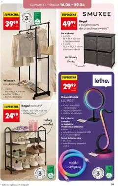 Náhled letáku Biedronka Polsko leták - Hity i inspiracje od 11.04.2026 | Strana: 31 | Produkty: USB, Regál, LED