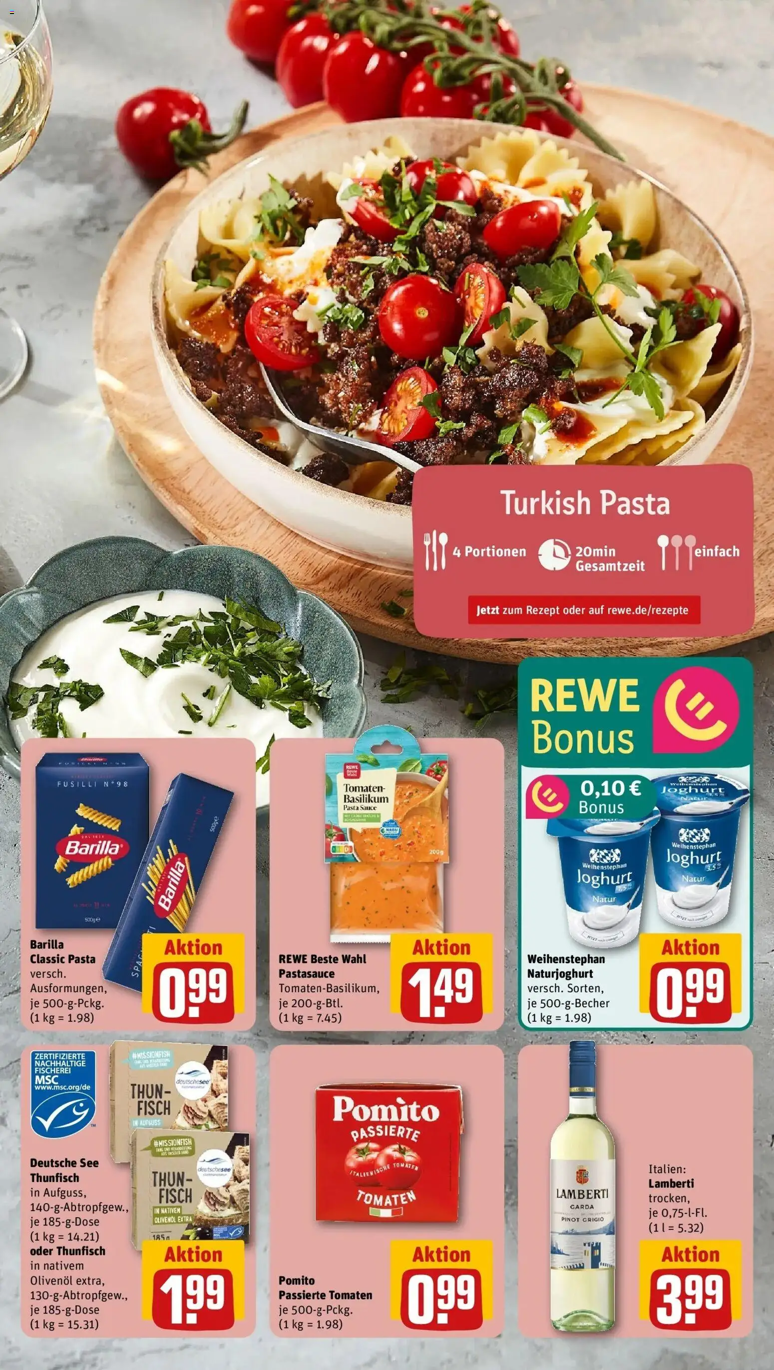 Rewe Prospekt Bad Marienberg	 – gültig ab 12.04.2026 | Seite: 9 | Produkte: Joghurt, Olivenol, Tomaten, Fisch