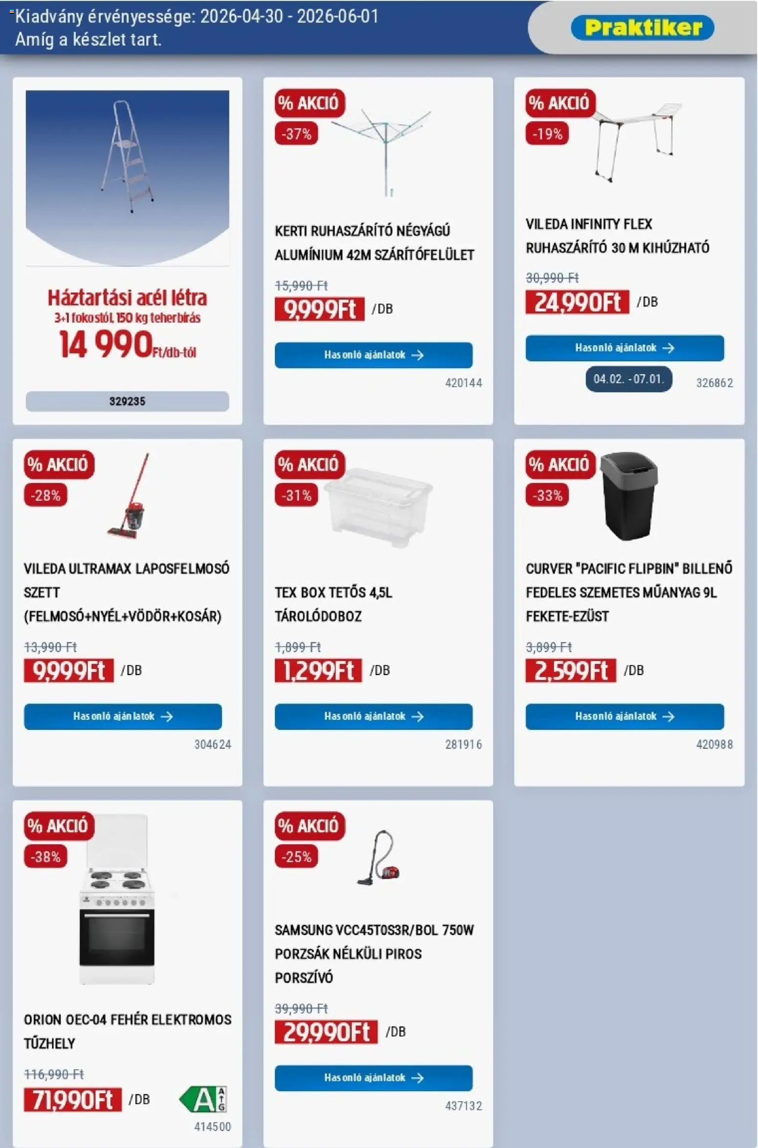 Praktiker akciós ujság - amely érvényes a következő dátumtól: 30.04.2026 | Oldal: 33