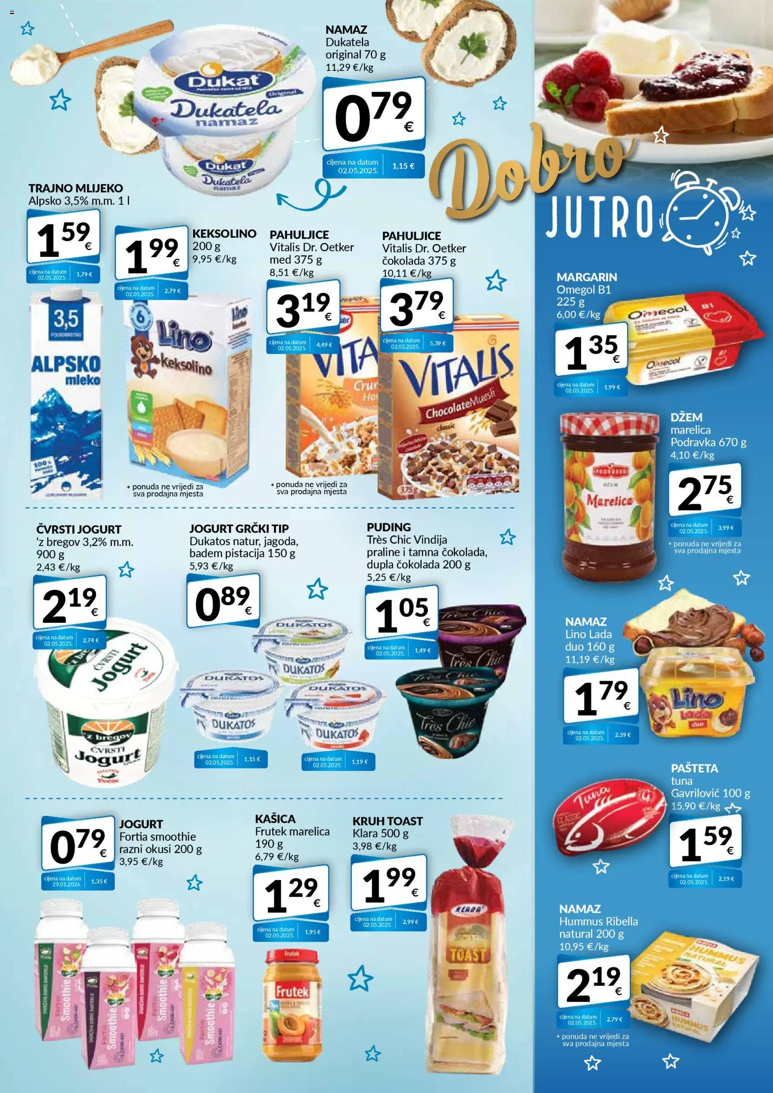 Bakmaz katalog | vrijedi od 11.03.2026 | Stranica: 3 | Proizvodi: Vindija, Lino Lada, Keksolino, Badem