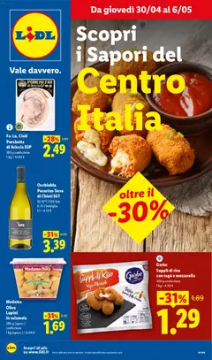 Anteprima del volantino Lidl volantino Centro Italia valido a partire dal 30.04.2026