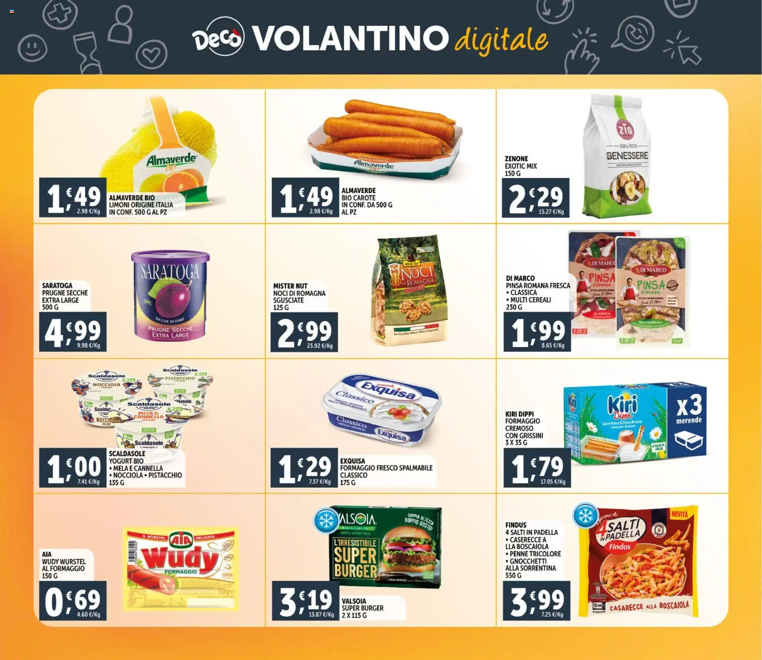 Volantino Decò del 06.03.2026 | Pagina: 22 | Prodotti: Crema, Yogurt, Frutta, Penne