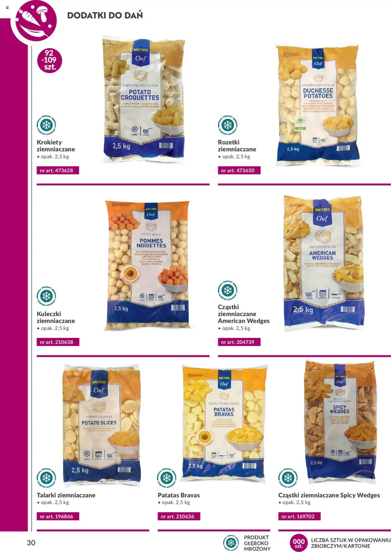 Makro Gazetka - Katalog produktów convenience Smart Chef od 29.05.2025 | Strona: 30 | Produkty: Kuleczki ziemniaczane, Krokiety