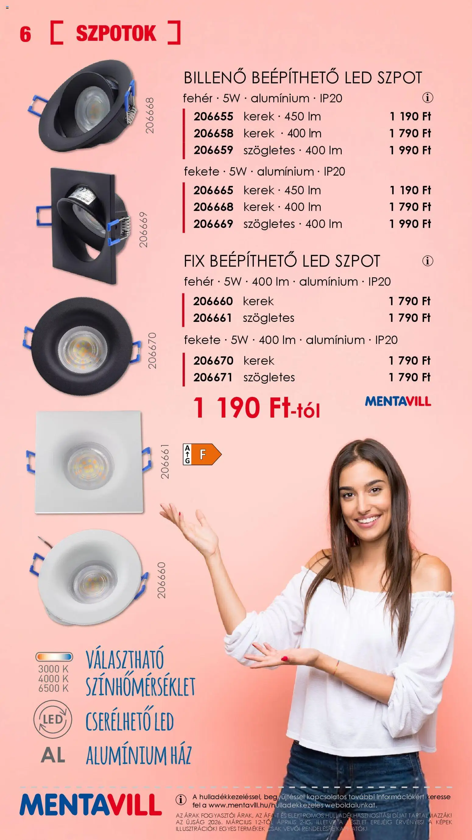 Mentavill akciós ujság - amely érvényes a következő dátumtól: 12.03.2026 | Oldal: 6