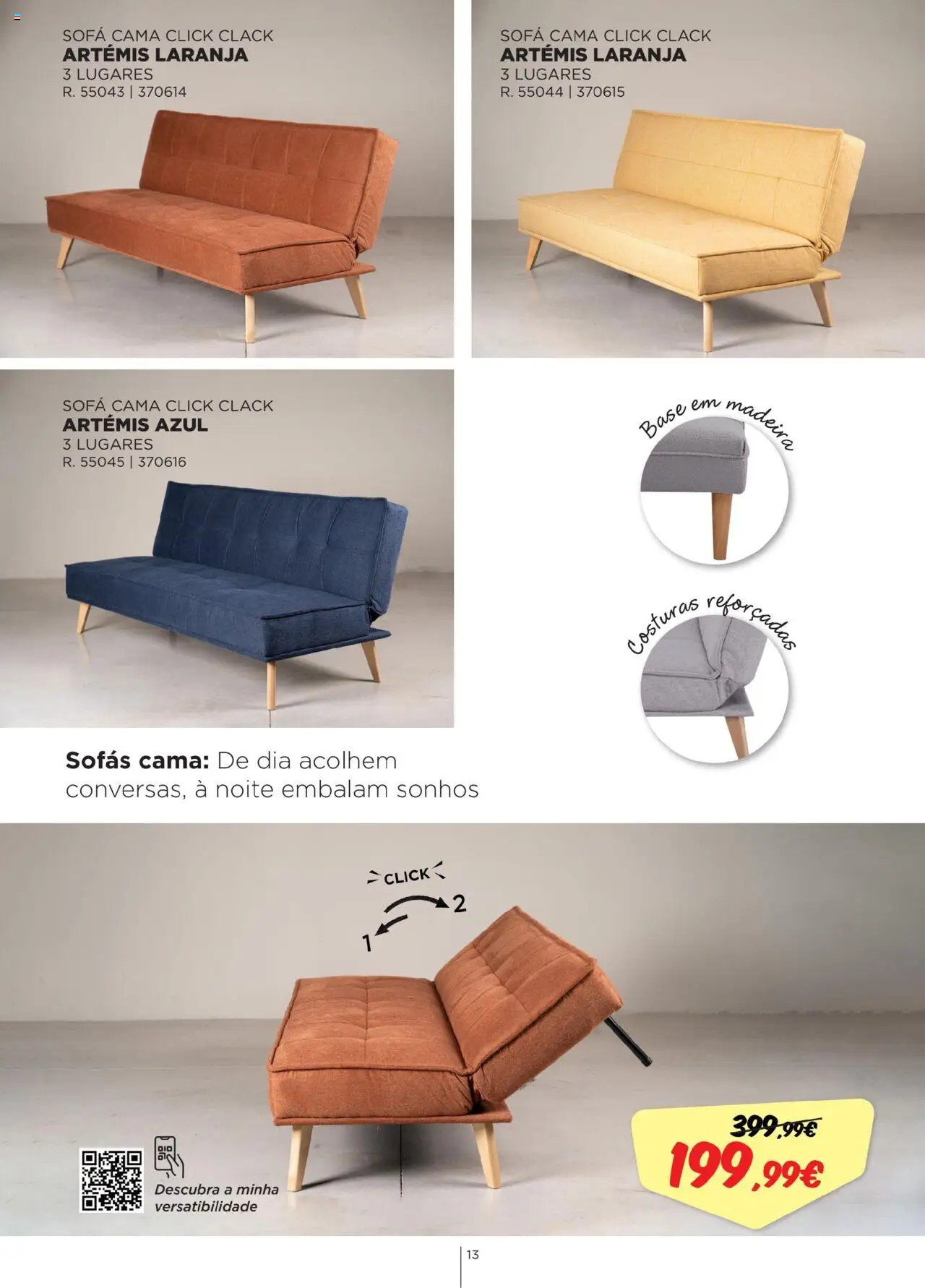 Espaço Casa - Catálogo Kaliási - Sofás Camas │ válido de 21.07.2025 | Página: 13 | Produtos: Sofás, Base, Cama, Sofá