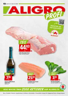 Aligro aktionen Schlieren, Gossau SG, Frauenfeld, Rapperswil-Jona, Sargans, Bern ab 04.05.2026 gültig