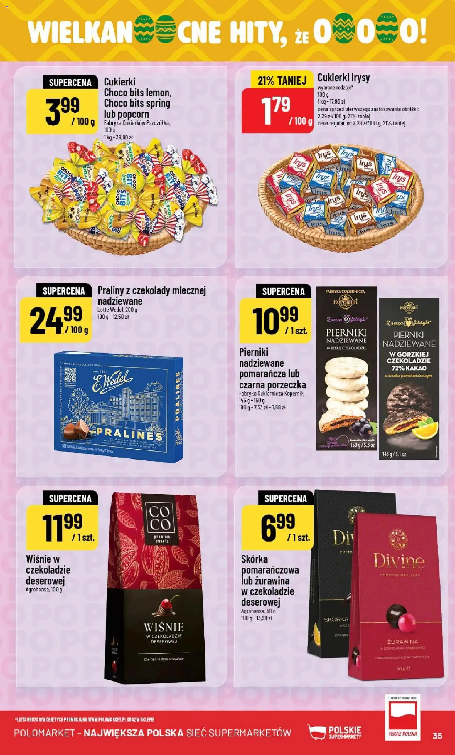 POLOmarket gazetka od 04.03.2026 | Strona: 35 | Produkty: Pierniki, Porzeczka, Popcorn, Cukierki