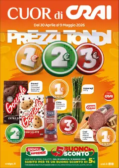 Anteprima del volantino CRAI volantino Cuor di Crai Alessandria valido a partire dal 30.04.2026