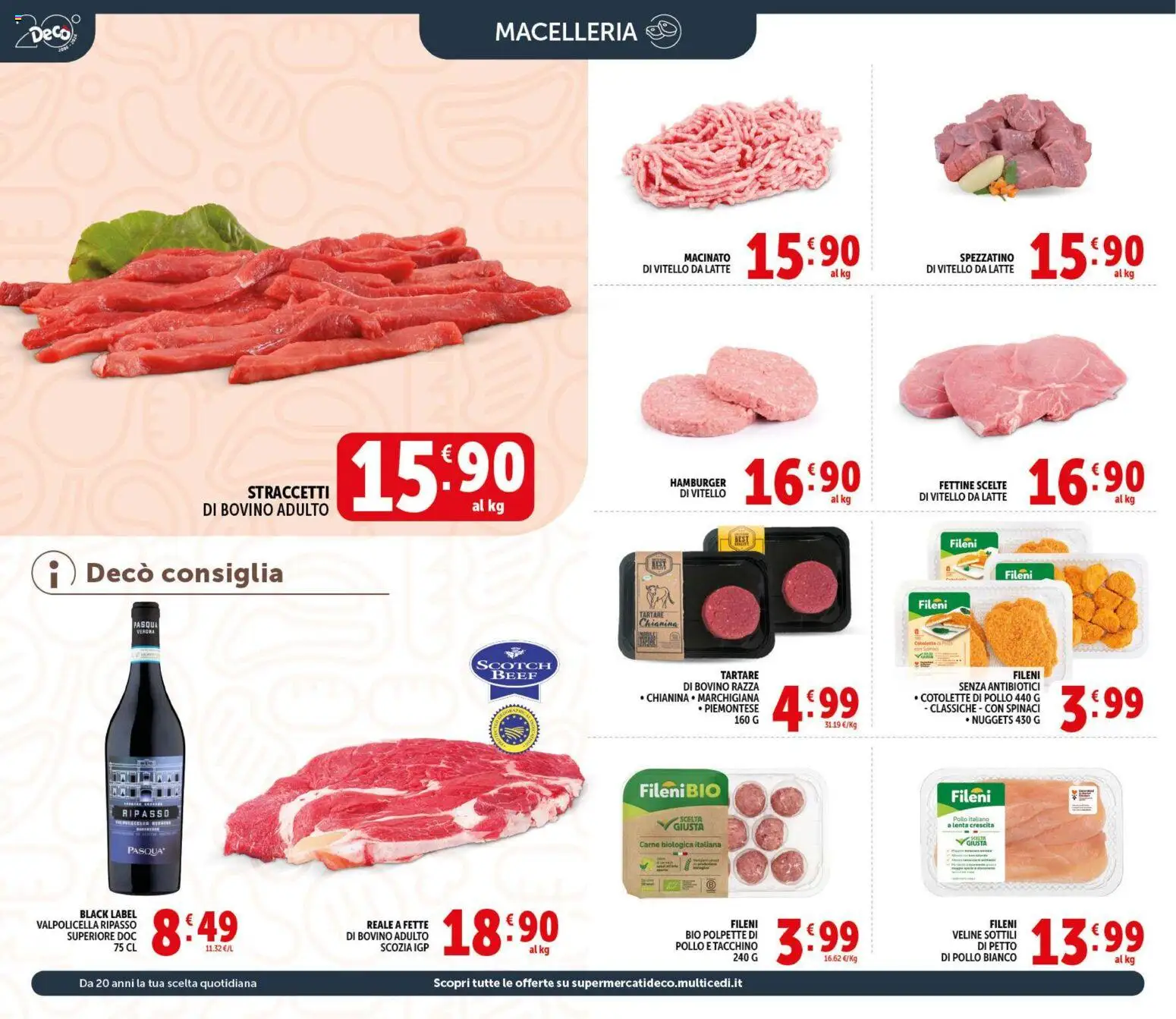 Volantino Decò del 09.04.2026 | Pagina: 6 | Prodotti: Pollo, Veline, Tacchino, Polpette