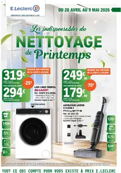 E.Leclerc - Prévisualisation de E.Leclerc Nettoyage de printemps valide à partir de 28.04.2026