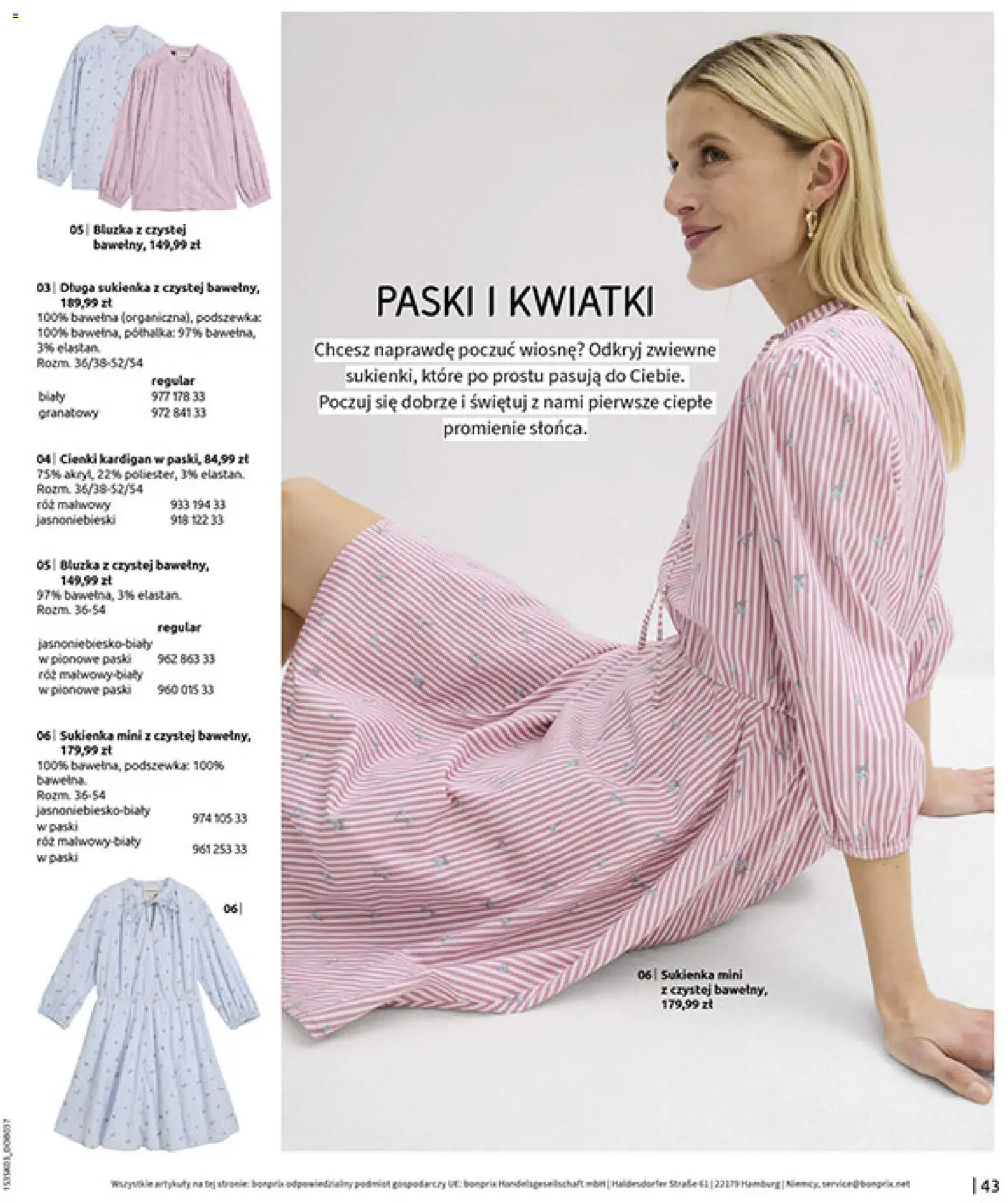 BonPrix Katalog od 03.03.2026 | Strona: 45 | Produkty: Bluzka, Kwiatki, Sukienka, Róż