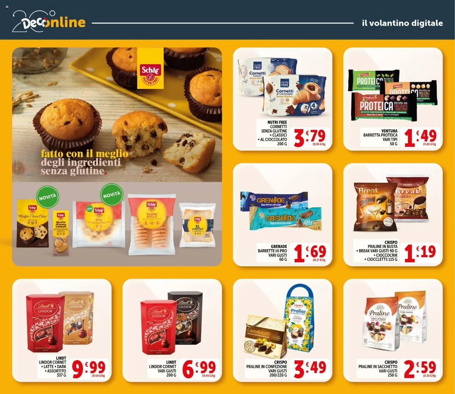 Volantino Decò del 09.04.2026 | Pagina: 26 | Prodotti: Cioccolato, Latte, Anacardi, Barretta