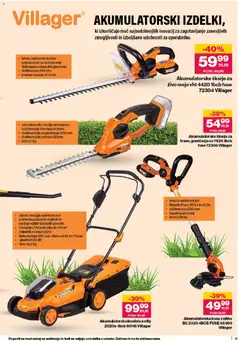 Mercator katalog akcije – veljaven od 15.04.2026 | Stran: 15 | Izdelki: Baterija, Kosilnica, Škarje za živo mejo, Orodje