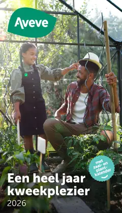 Aveve Gids kweekplezier - Voorbeeld van een folder van Aveve, geldig van 09.03.2026