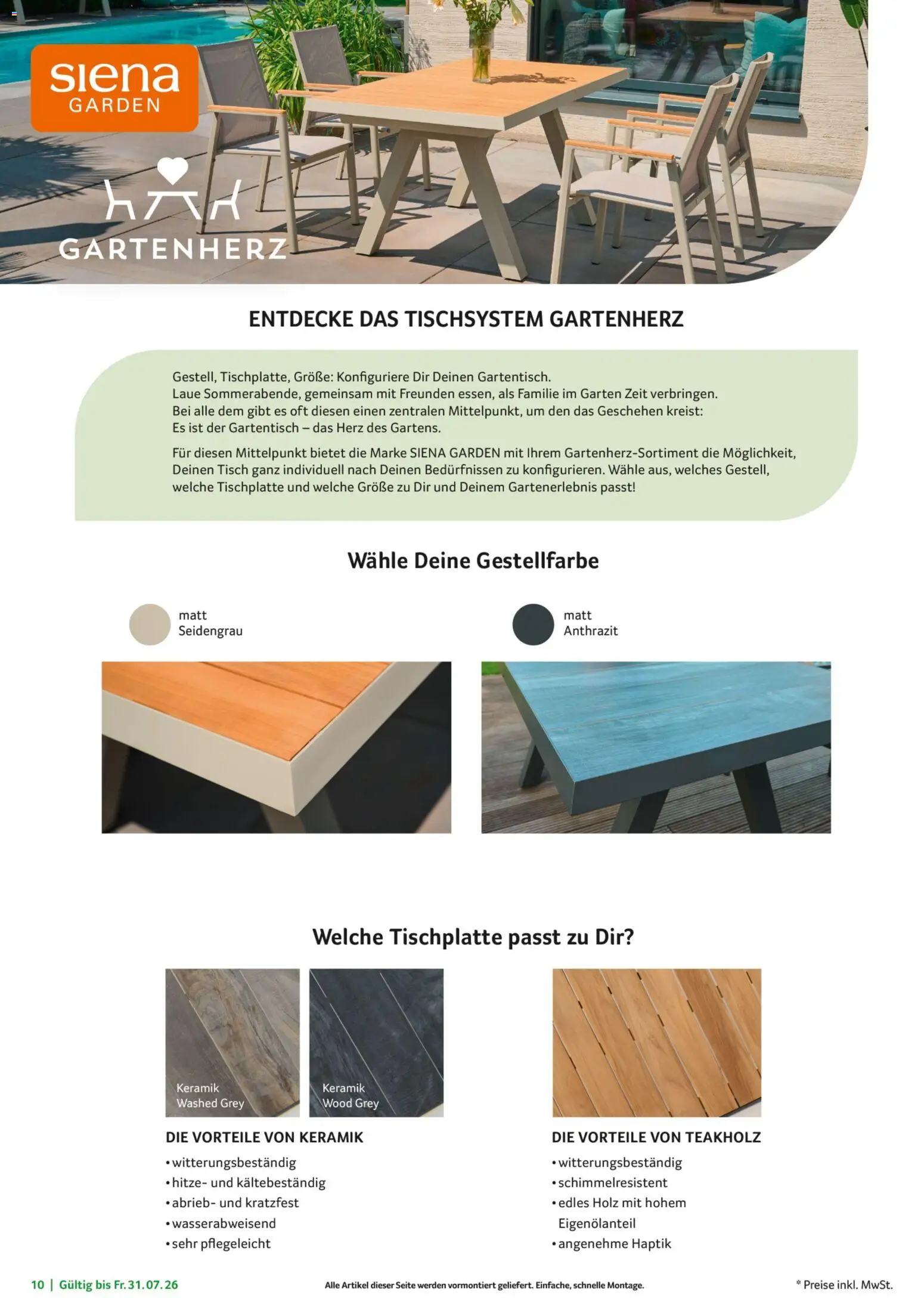 Selgros Garten Exklusiv – gültig ab 19.03.2026 | Seite: 10 | Produkte: Tisch